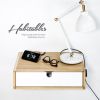Floating Wood Nightstand Modern Retro Style with 1 Drawer | Storage by Manuel Barrera Habitables. Item made of walnut