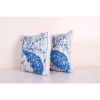 Vintage Folk Art Pictorial Peacock Suzani Pillow Case From U | Cushion in Pillows by Vintage Pillows Store
