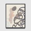 Colorful Abstract Modern wall art in Muted colors, Fifties | Prints by Capricorn Press. Item made of paper compatible with boho and minimalism style