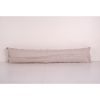 Extra Long Striped Rag Rug Lumbar Pillow Cover - Cotton Bedd | Cushion in Pillows by Vintage Pillows Store