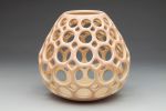 Openwork Teardrop Vessel | Ornament in Decorative Objects by Lynne Meade. Item made of stoneware