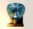 ACQUA Sconce · Peacock Blue Crackle · Recycled Glass | Sconces by LUMi Collection. Item made of glass