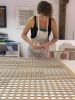 Two Hundred and Fifty Six London Map Dots Collage With Gold Leaf | Paintings by Amelia Coward