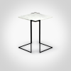 GravitY - Carrara marble Side table | Tables by DFdesignLab - Nicola Di Froscia. Item made of marble works with minimalism & contemporary style