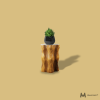 Haussmann® Wood Stump End Table Knobby Root 16 in D x 20 in | Tables by Haussmann®