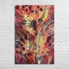 Canvas Print - Phoenix - Fluid Abstract Red Gold Fire | Work by Eman's Gallery