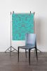 Indian Floral (XL), Arsenic | Wallpaper in Wall Treatments by Philomela Textiles & Wallpaper. Item composed of paper