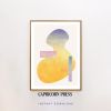 Mid Century Modern Wall Art Print, Abstract Artwork | Digital Art in Art & Wall Decor by Capricorn Press. Item composed of paper