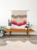 Extra Large Teal Macrame Wall Hanging / Fibber Art | Wall Hangings by Love & Fiber | Rush Creek Lodge at Yosemite in Groveland. Item made of cotton & fiber