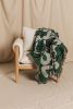 La Cara Green Throw | Linens & Bedding by PAR  KER made. Item made of cotton with fiber works with mid century modern & contemporary style