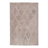 Vintage Faded Turkish Jajim Kilim Rug 5'2'' x 7'3'' | Area Rug in Rugs by Vintage Pillows Store. Item composed of cotton