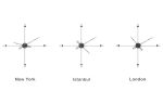 Compass World Clocks | Decorative Objects by MCLOCKS