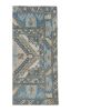 Decorative Blue Colors Rug, Overdyed Flat Weave Carpet | Area Rug in Rugs by Vintage P. Item composed of cotton and fiber