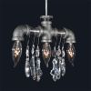 Tribeca Chandelier Pendant (3 Bulb) | Chandeliers by Michael McHale Designs. Item composed of steel and glass