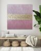 Abstract gold pink painting pink wall art pink textured | Oil And Acrylic Painting in Paintings by Berez Art. Item made of canvas