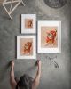 Chihuahua in Orange Hoodie Art Print | Prints in Paintings by The Ugly Cat Studio