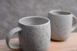 Set of 2: Speckled mug - handmade wheel thrown stoneware | Drinkware by Laima Ceramics. Item composed of stoneware in minimalism style