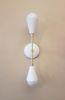Contemporary Gold Light - Modern Linear Sconce - Brushed | Sconces by Retro Steam Works. Item composed of brass in industrial style