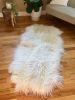 Crimped “Greenland” Ivory Quad (4-Pelt) | Area Rug in Rugs by East Perry. Item composed of wool & fiber