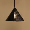 Warind Handcrafted Upward Cone Hanging Lamp | Pendants by Home Blitz. Item composed of brass