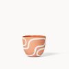 Terracotta Outline Planters | Vases & Vessels by Franca NYC. Item made of ceramic works with boho & minimalism style