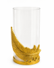 Feather Glow Votive Candle Holder — Gold Finish | Decorative Objects by Raíz Studio