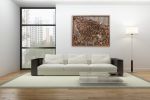 Vancouver Cityscape 44.5" x 36.5" x 4" | Wall Sculpture in Wall Hangings by Craig Forget. Item composed of oak wood in mid century modern or contemporary style