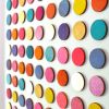 One Hundred Painted Dots Collage with Gold | Paintings by Amelia Coward