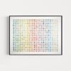 Four Hundred and Ninety Four Rainbow Map Dots Collage, Landscape | Paintings by Amelia Coward