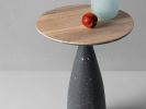 Minimalist side table, industrial style table | Tables by Donatas Žukauskas. Item made of oak wood & concrete compatible with minimalism and contemporary style