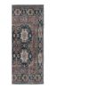 Handknotted Square Caucasian Blue Shirvan Rug 4'5" X 5'1" | Area Rug in Rugs by Vintage Pillows Store. Item composed of cotton & fiber