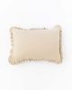 Ruffle Trim Linen Pillowcase | Pillows by MagicLinen. Item made of fabric
