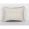 Vintage Mid Century Goat Hair Brown Kilim Pillow With Tradit | Cushion in Pillows by Vintage Pillows Store