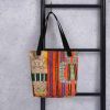 Tote Bag - Palestine's Resilience - Folk Abstract Geometric | Work by Eman's Gallery