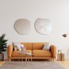 Textured Diptych Wall Sculpture Set (2 Pieces) – Modern 3D Relief Art, Handmade Sculptural Beige White Minimalist Paintings for Elegant Home | Wall Hangings by Vaiva Art Atelier