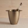 Antique Brass Wine Chiller | Bar Accessory in Drinkware by The Collective