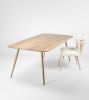 White Solid Oak Dining Table | Tables by Manuel Barrera Habitables. Item made of oak wood