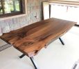 Solid Black Walnut Table | Dining Table in Tables by Ironscustomwood. Item composed of walnut & metal