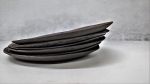 Black Ceramic Dinner Plates, Unique Dinner Plates, Rustic | Dinnerware by YomYomceramic. Item made of stoneware