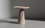 Pink marble round coffee table | Water Fixtures by AYMARBLEDESIGN LLC