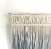 Vertical Macrame Wall Hanging - CASCADE | Wall Hangings by Rianne Aarts / Teddy and Wool Studio. Item made of cotton with fiber