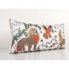 Suzani Handmade Pillowcase with Deer, Lion, Bird and Snake M | Cushion in Pillows by Vintage Pillows Store