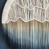 Circular Fiber Art Collection - SEASIDE tapestry | Wall Hangings by Rianne Aarts / Teddy and Wool Studio. Item composed of cotton & fiber
