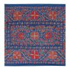 Silk Suzani from Uzbekistan, Central Asia Blue Silk Samarkan | Tablecloth in Linens & Bedding by Vintage Pillows Store