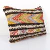 Turkish Colorful Bed Pillow Cover, Anatolian Zig Zag Kilim C | Cushion in Pillows by Vintage Pillows Store