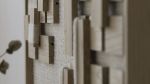 Twin Groves - Organic Wood Mosaic | Tapestry in Wall Hangings by Lale Studio & Shop. Item made of oak wood & wool compatible with minimalism and contemporary style