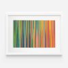 Irregular Narrow Stripe Colour Study Painting, Landscape | Collage in Paintings by Amelia Coward