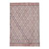 Classic Handwoven Pastel Color Diamond Pattern Turkish Kilim | Area Rug in Rugs by Vintage Pillows Store. Item composed of wool and fiber