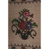 1970s Vintage Floral Handmade Narrow Kilim Runner Rug | Rugs by Vintage Pillows Store. Item made of wool & fiber