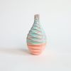 Square in Strawberry Pistachio | Vase in Vases & Vessels by by Alejandra Design. Item composed of ceramic